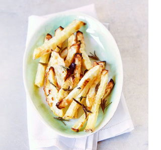 Fennel French fries with celeriac and pastis