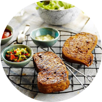 Seitan-Steak auf dem Grill